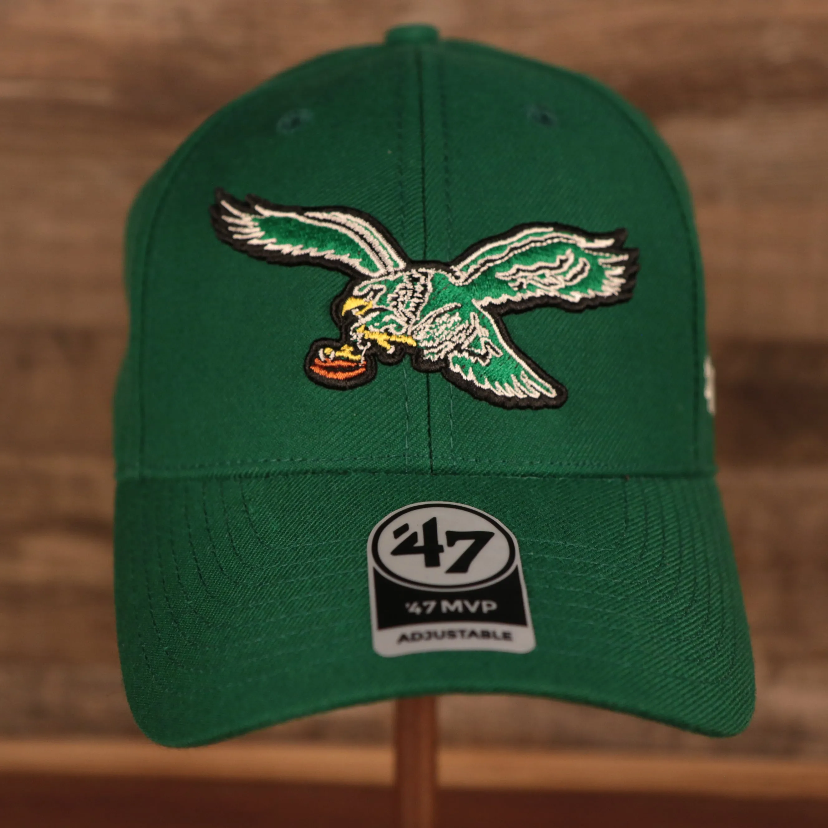 Philadelphia Eagles Throwback Kelly Green Adjustable Dad Hat OSFM