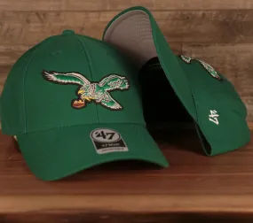 Philadelphia Eagles Throwback Kelly Green Adjustable Dad Hat OSFM