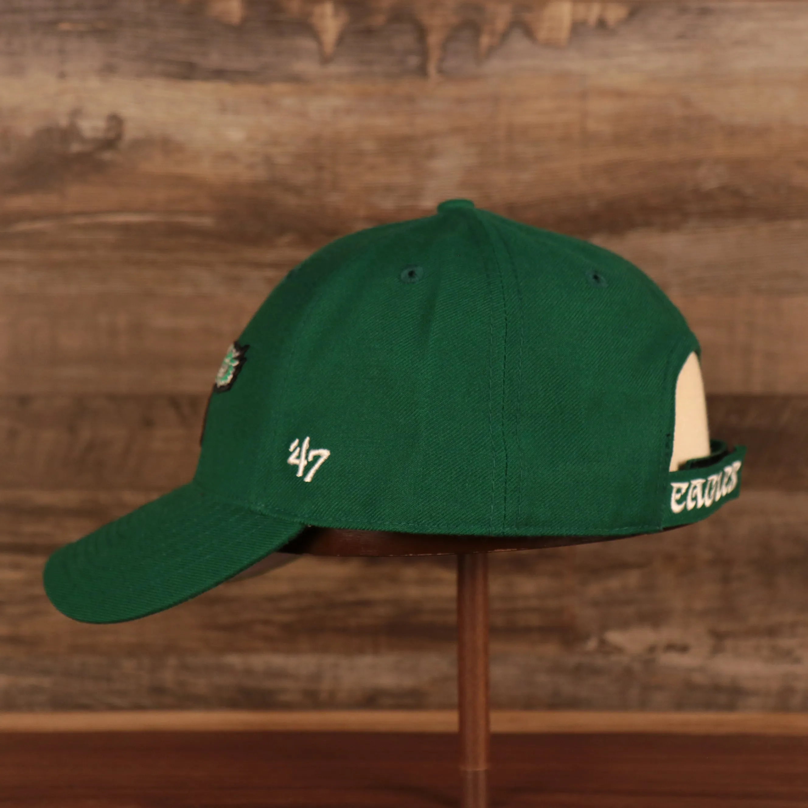 Philadelphia Eagles Throwback Kelly Green Adjustable Dad Hat OSFM