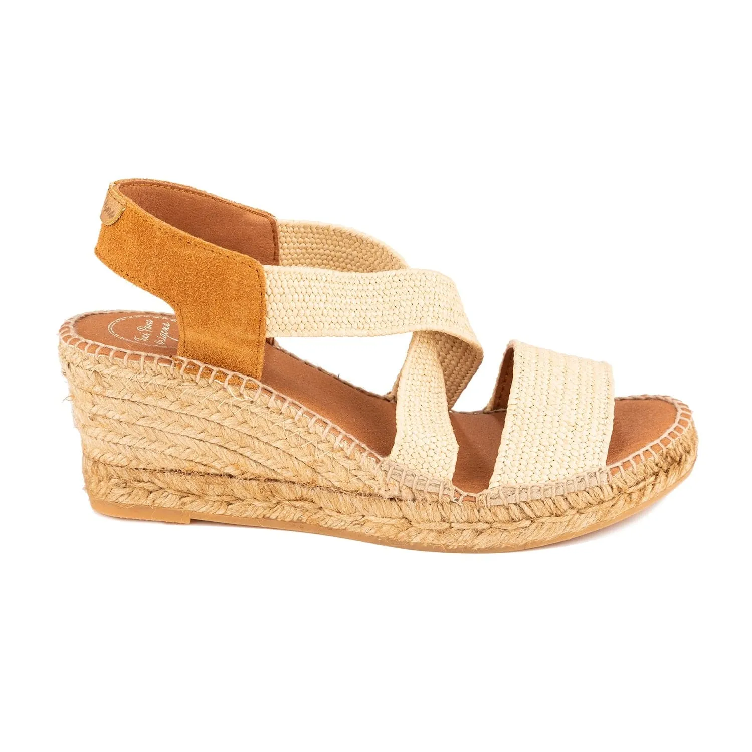 Plain Cotton Blend Wedge Espadrille for Women - Susa-SP