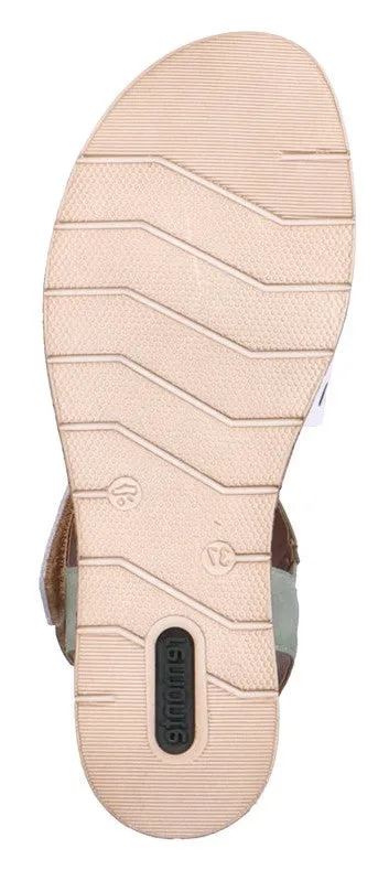 Remonte D3064-80 Womens Wedge Heeled Leather Sandal