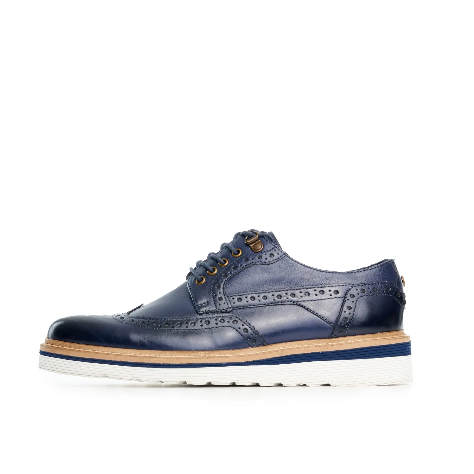 RIPLEY 3.0 NAVY WEDGE BROGUE