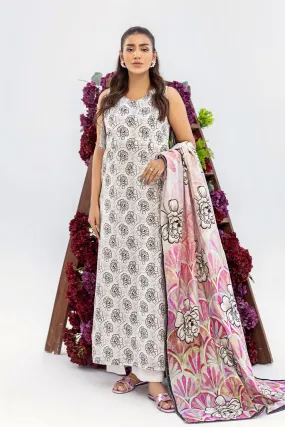 Safwa Safron Vol-01 Fine Digital Printed Lawn Unstitched 3Pc Suit SAF-06