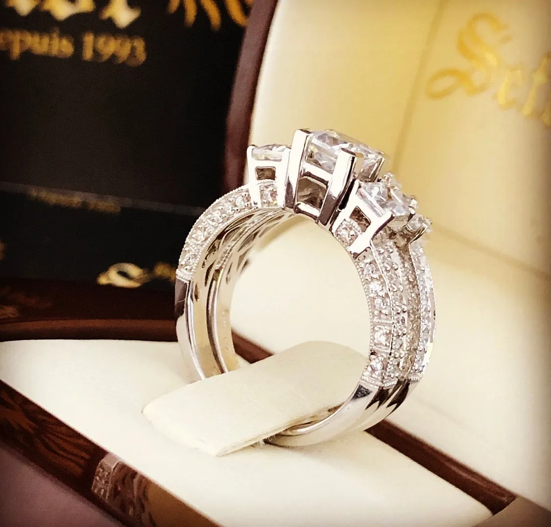 Sarina wedding rings ZWR011