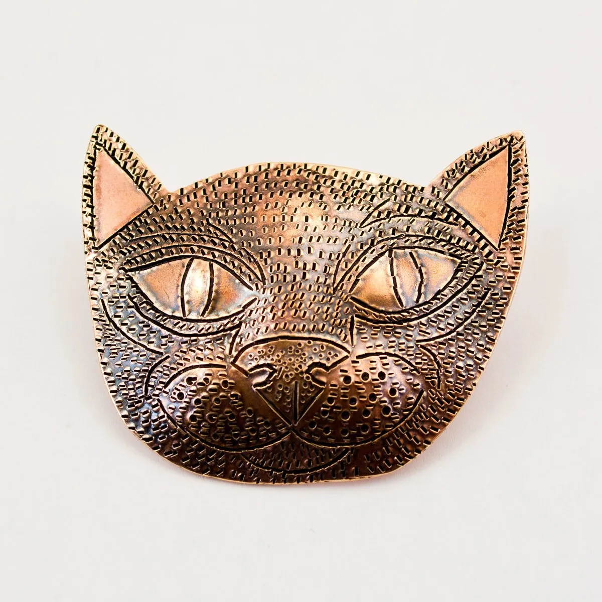 Scott - Bronze Pin - Cat Head