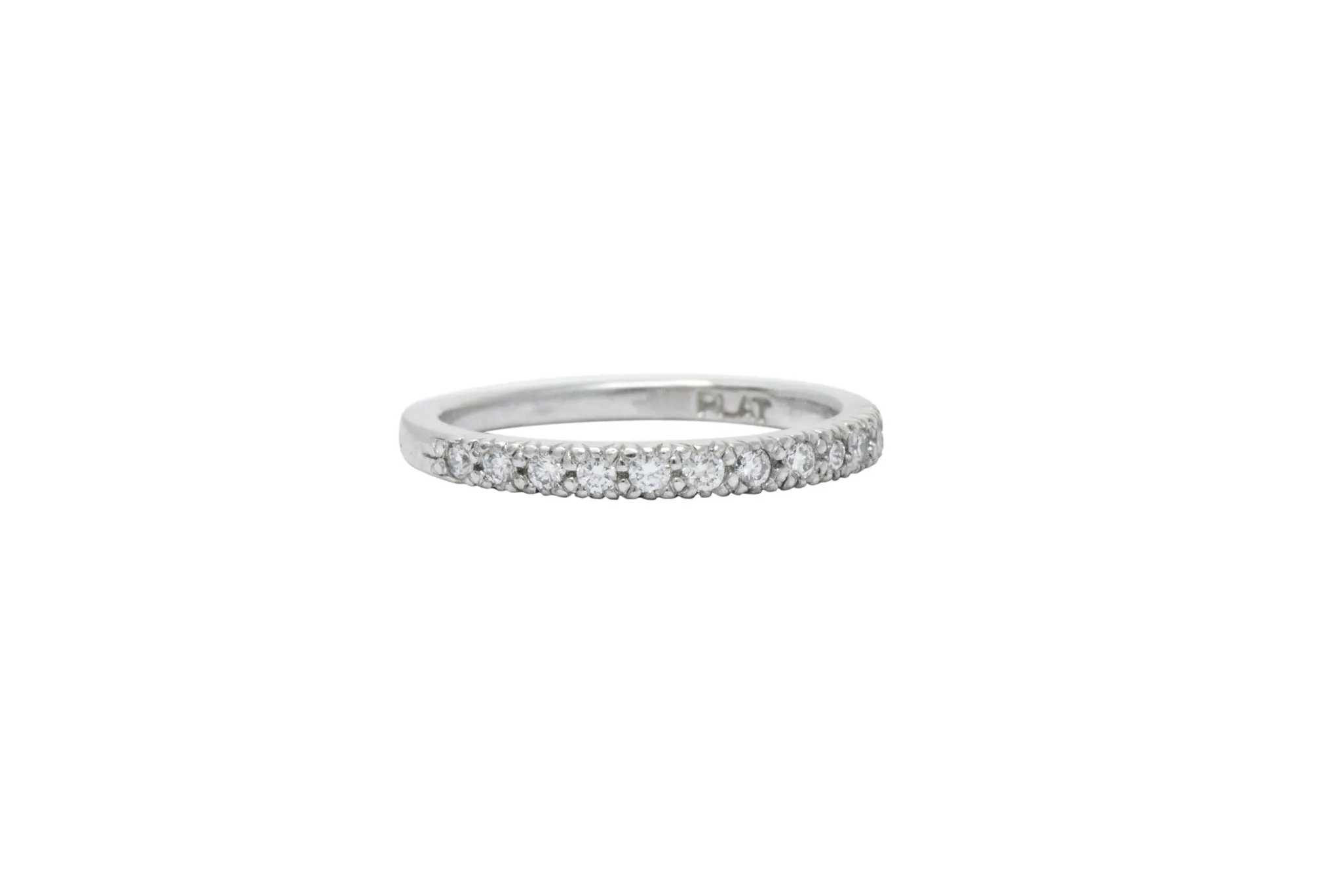 Scott Kay .25 CTW Diamond & Platinum Wedding Band Stackable Ring