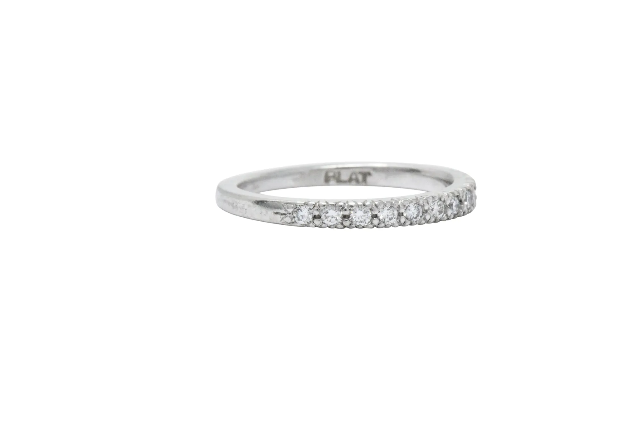 Scott Kay .25 CTW Diamond & Platinum Wedding Band Stackable Ring