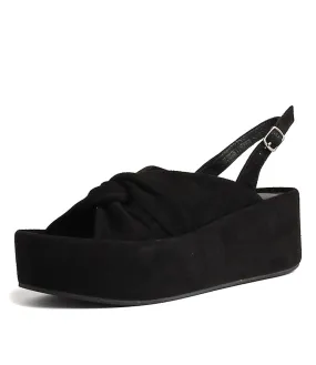 SILENT D Pepi Black Suede