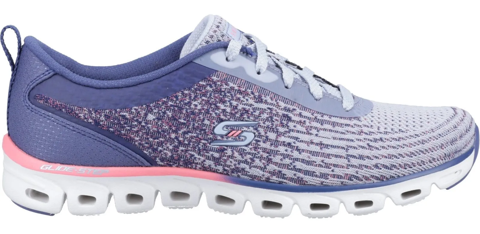 Skechers 104325 Glide-Step Head Start Womens Lace Up Trainer