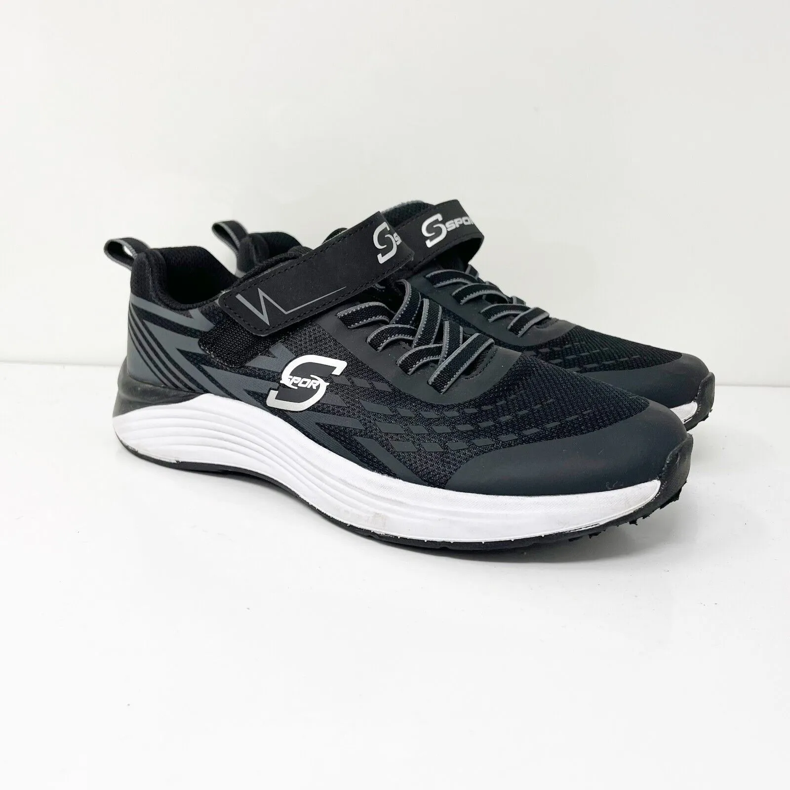 Skechers Boys S Sport F190-2 Black Running Shoes Sneakers Size 6