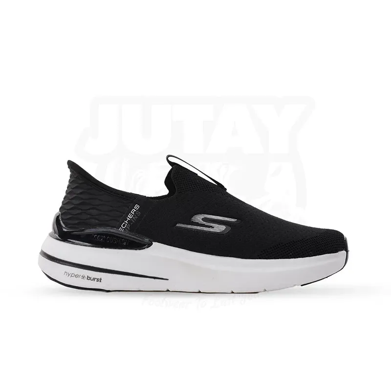 SKECHERS HYPER BURST (SLIPIN) -  BLACK WHITE (2185)