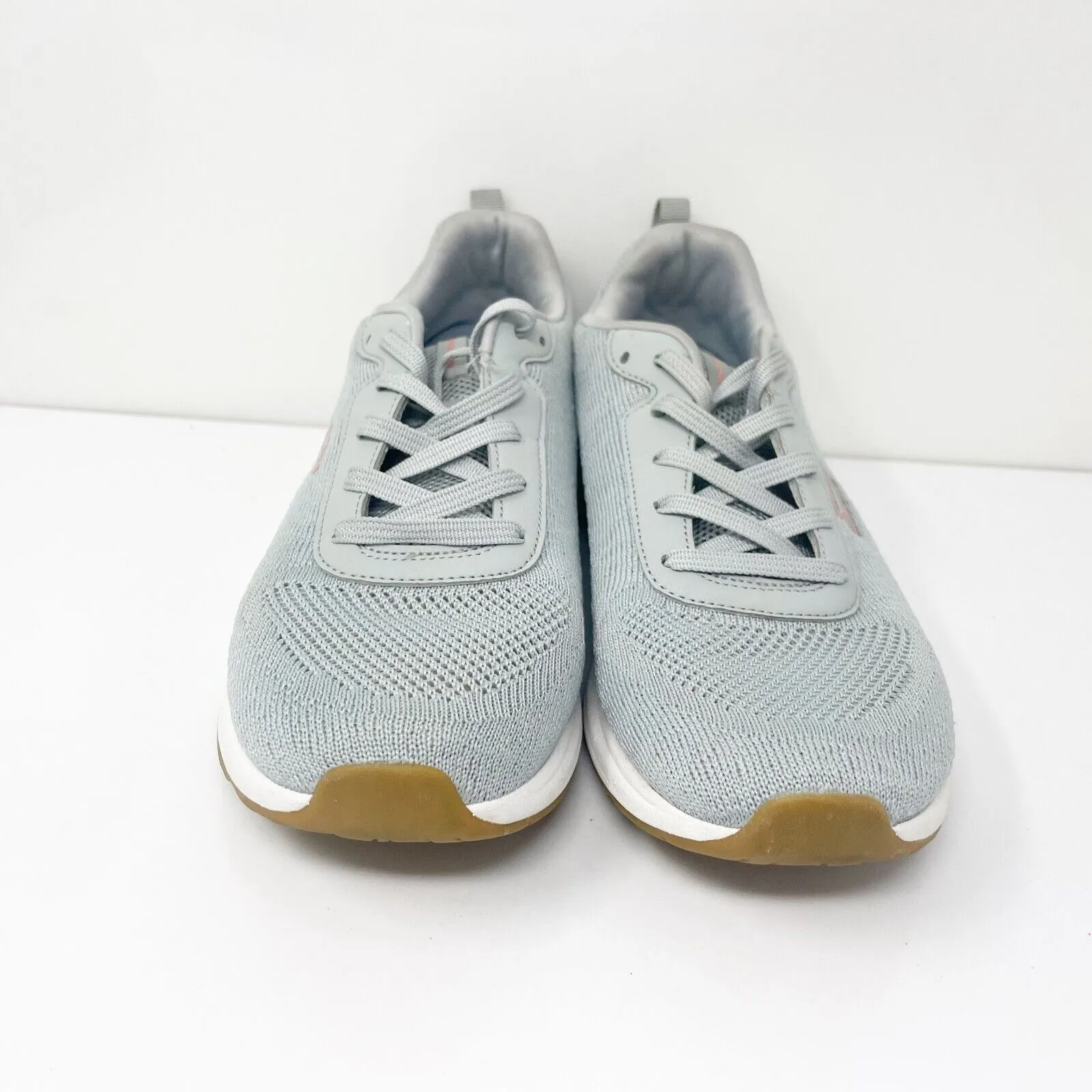 Skechers Womens Memory Foam 12564TX Gray Running Shoes Sneakers Size 9.5