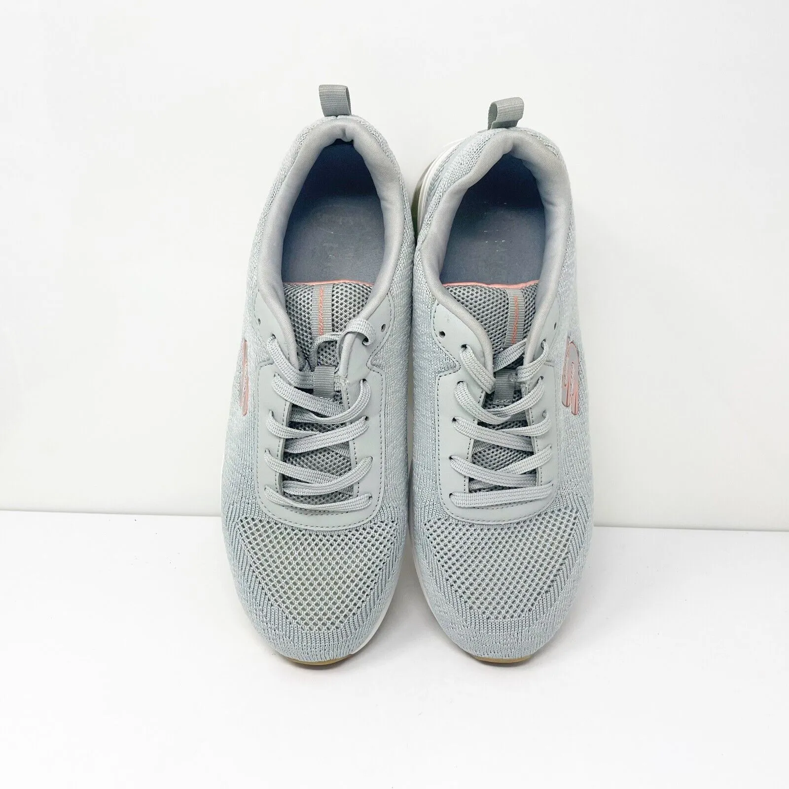 Skechers Womens Memory Foam 12564TX Gray Running Shoes Sneakers Size 9.5