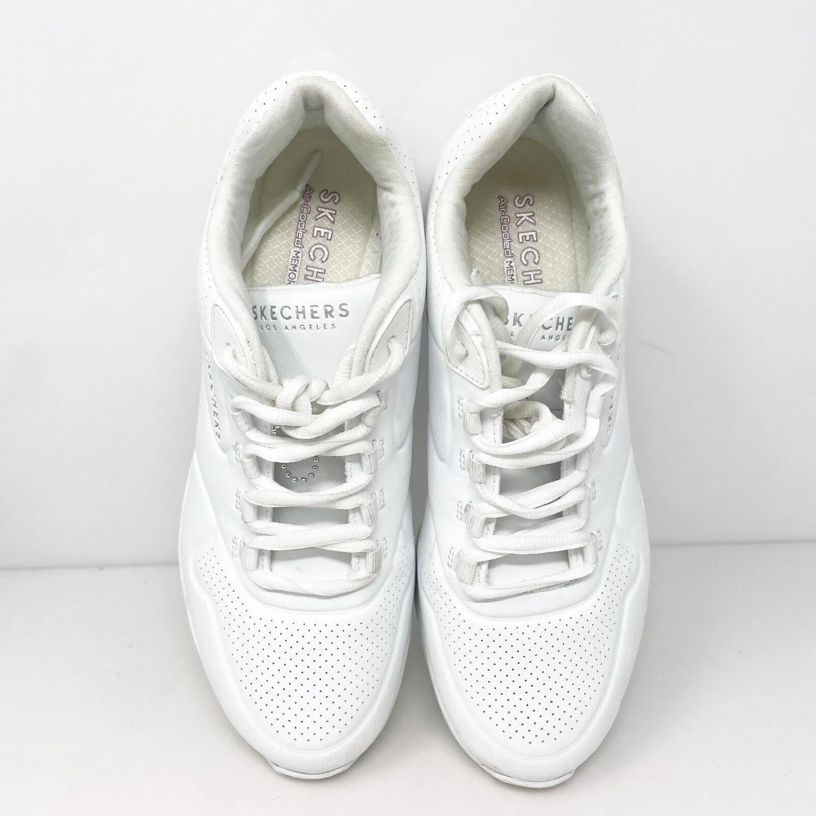 Skechers Womens Uno 2 Air Around You 155543 White Running Shoes Sneakers Sz 9