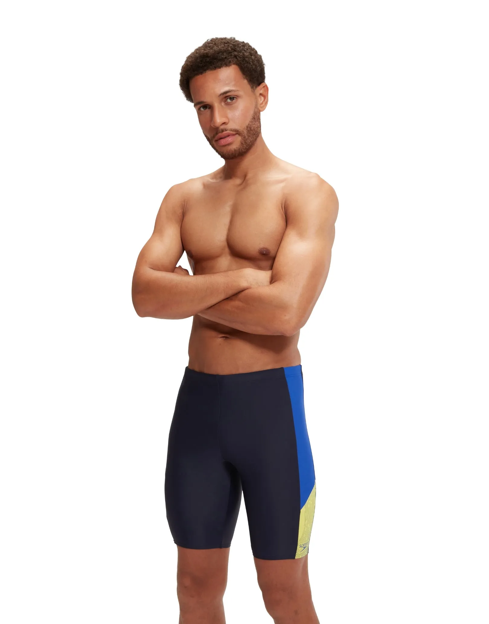 Speedo Dive Splice Swim Jammer - Navy/Blue