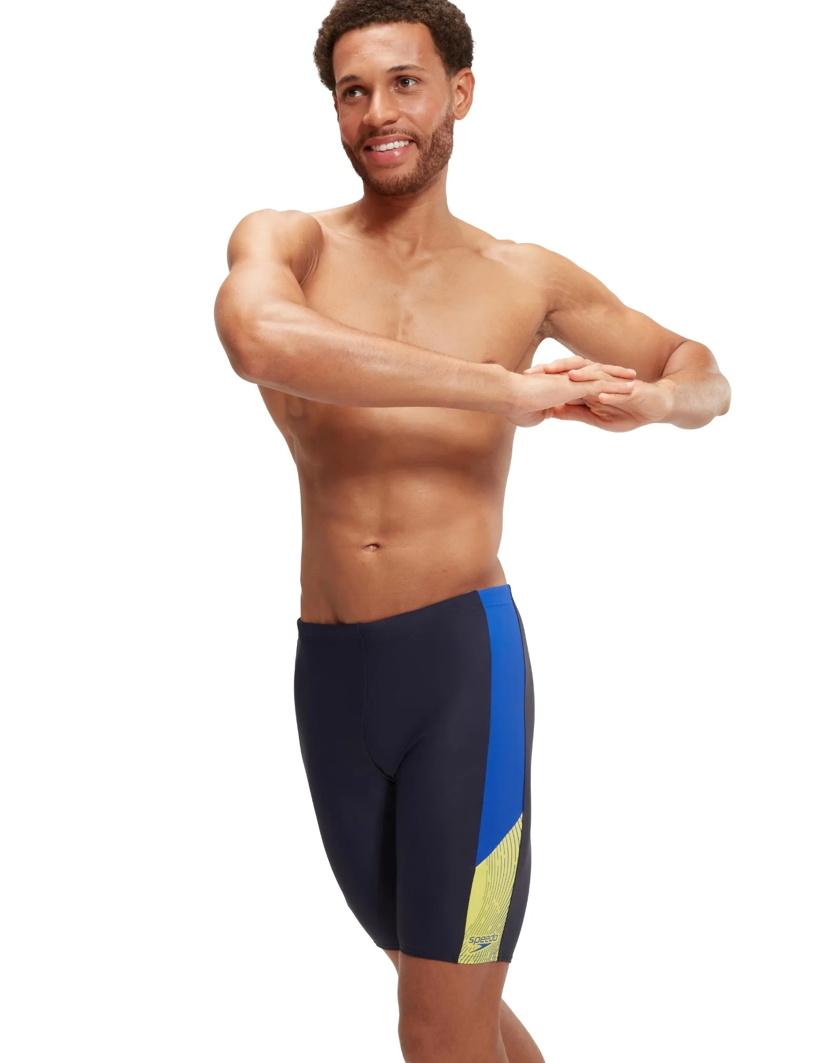 Speedo Dive Splice Swim Jammer - Navy/Blue