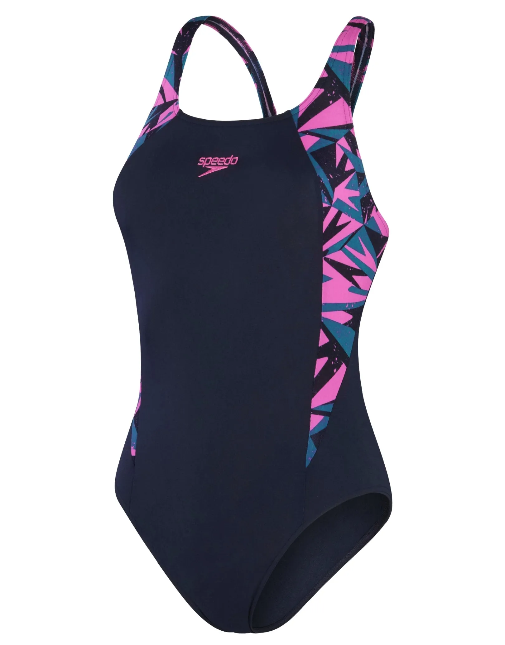 Speedo Hyperboom Splice Muscleback - Pink/Green