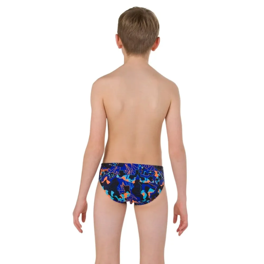 Speedo Junior Boy's Powersprint Endurance 6 Cm Brief (Black/Blue)