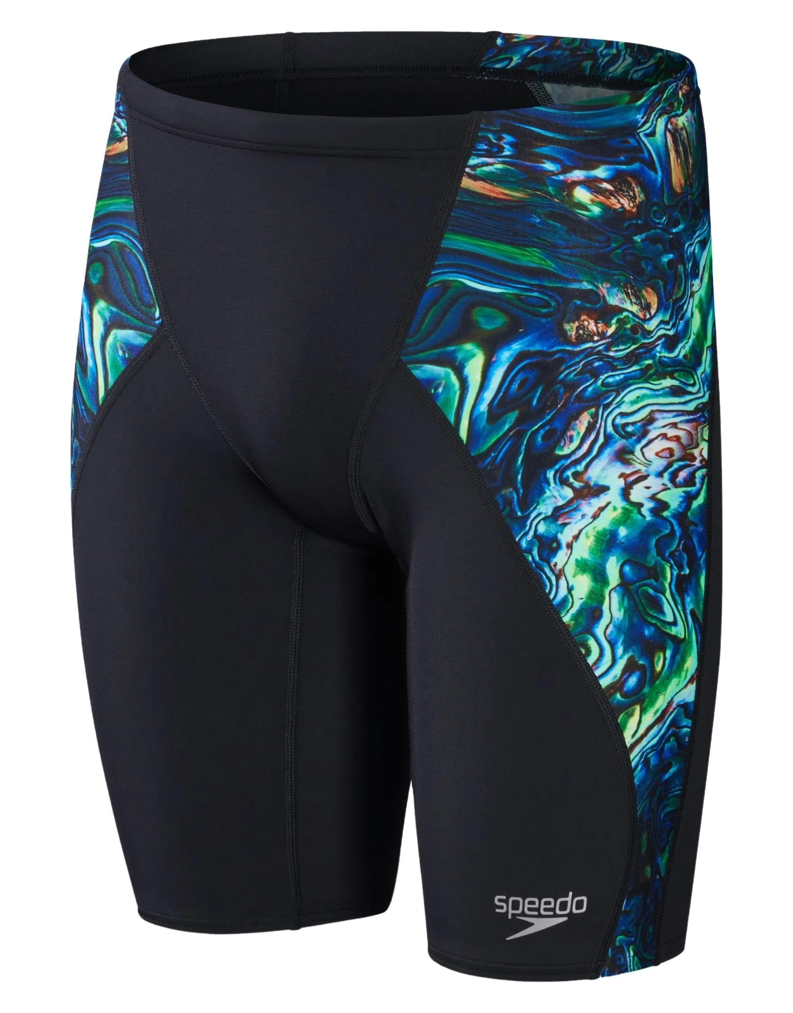 Speedo Placement Digital V-Cut Jammer - Blue/Black