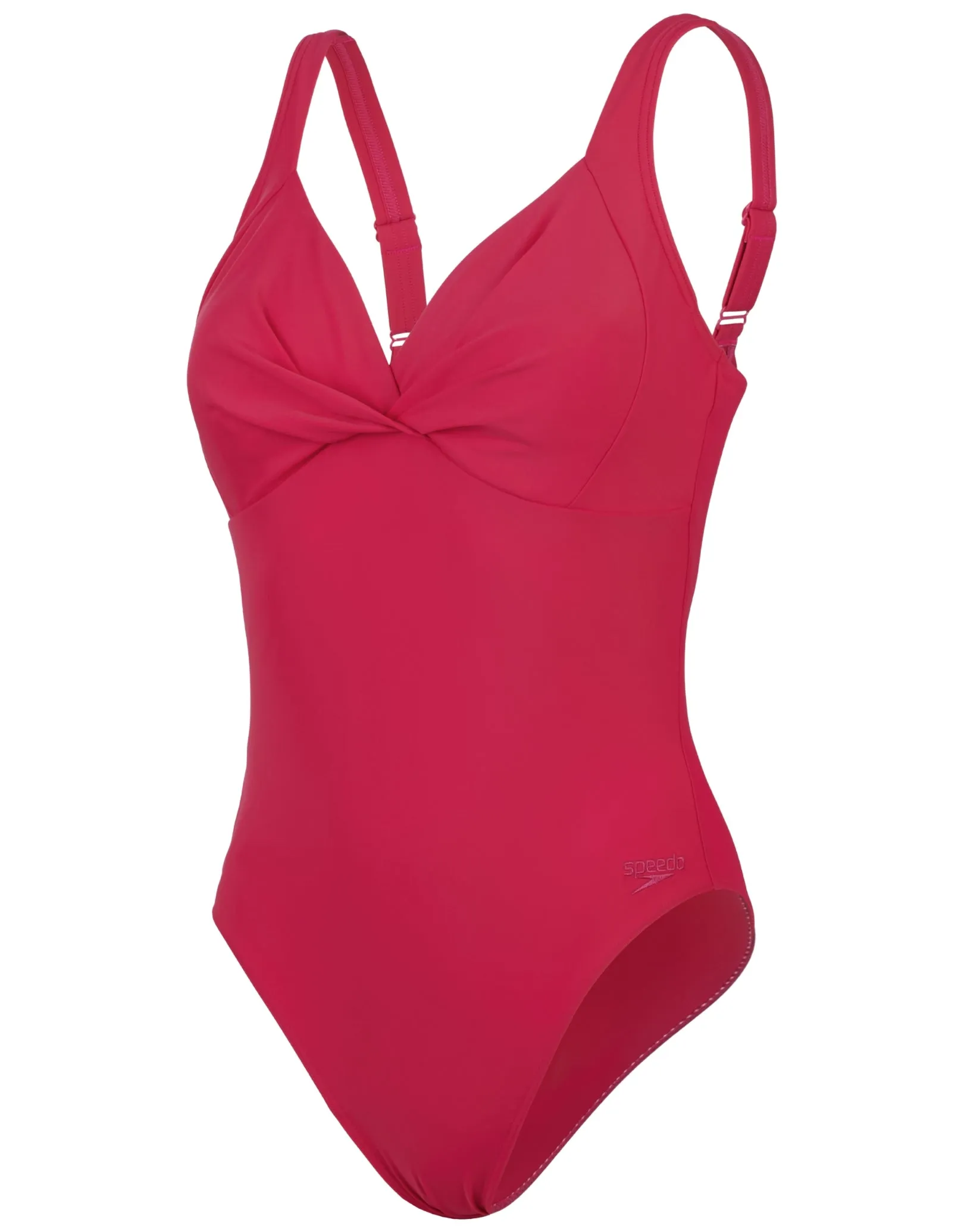 Speedo Shaping Cross Knot Swimsuit - Magenta