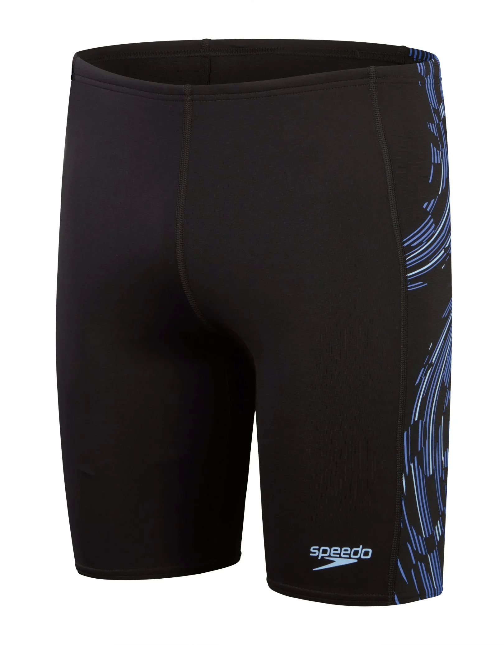 Speedo Tech Panel Swim Jammer - Black/Blue