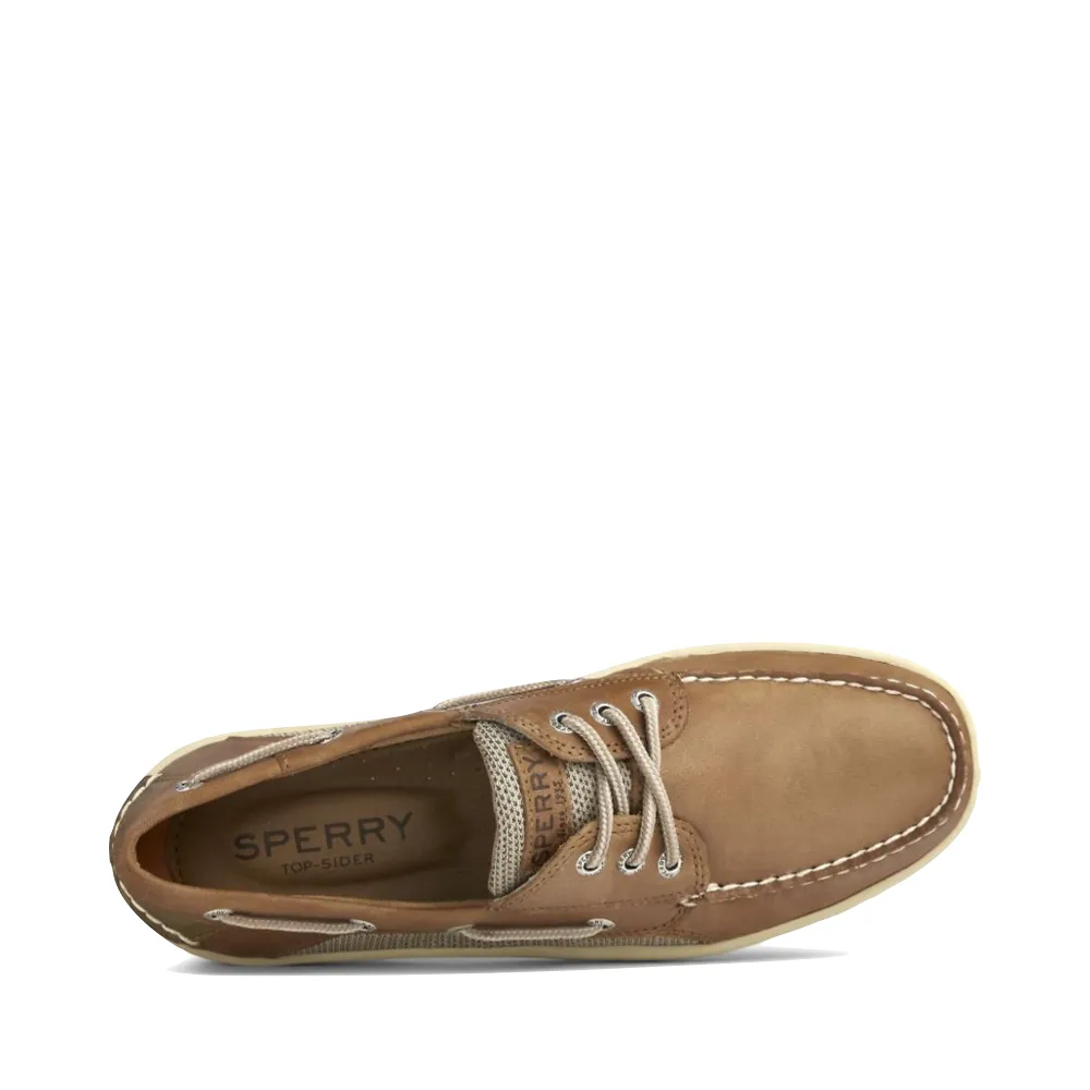 Sperry Men's Billfish Leather 3 Eye Boat Shoe in Dark Tan