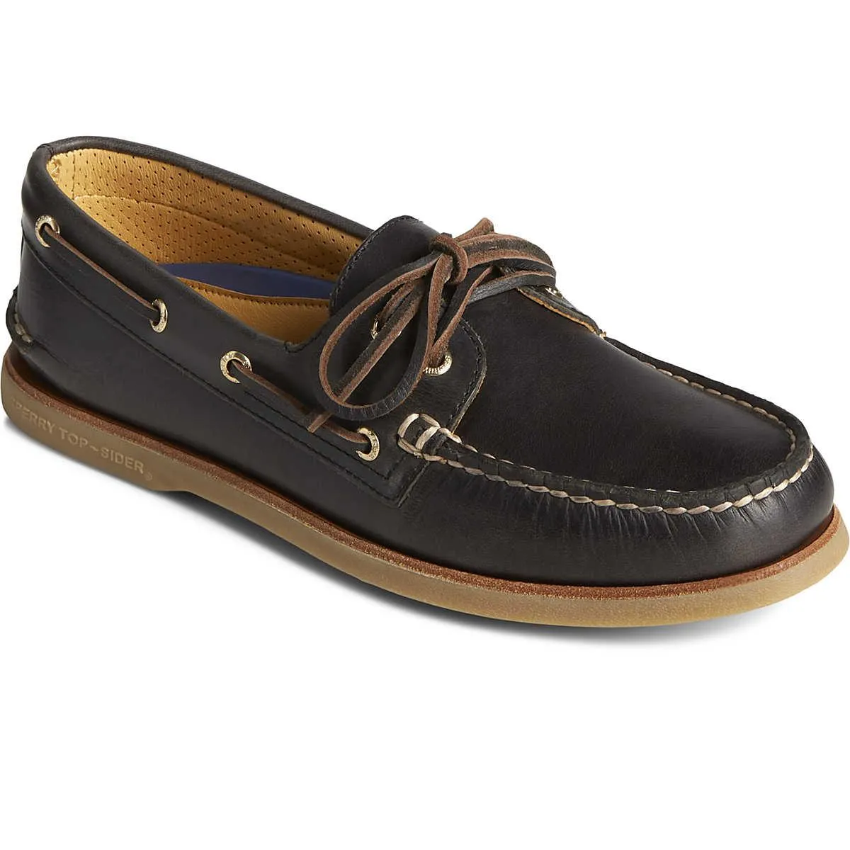 Sperry - Men's Gold A/O 2-Eye Orleans Leather - Noir