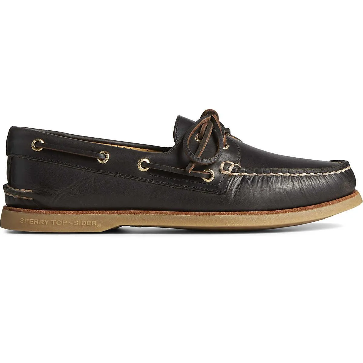 Sperry - Men's Gold A/O 2-Eye Orleans Leather - Noir