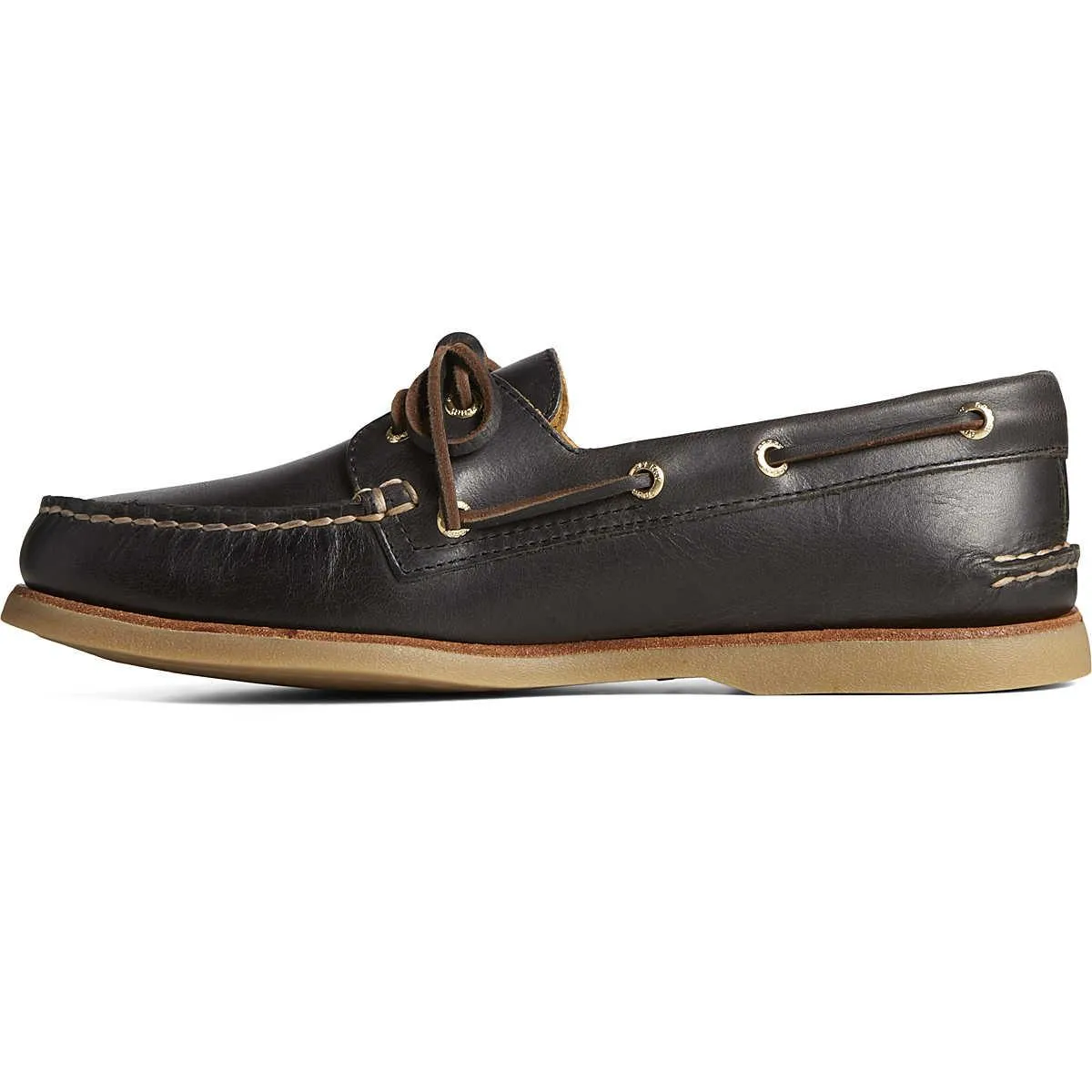 Sperry - Men's Gold A/O 2-Eye Orleans Leather - Noir