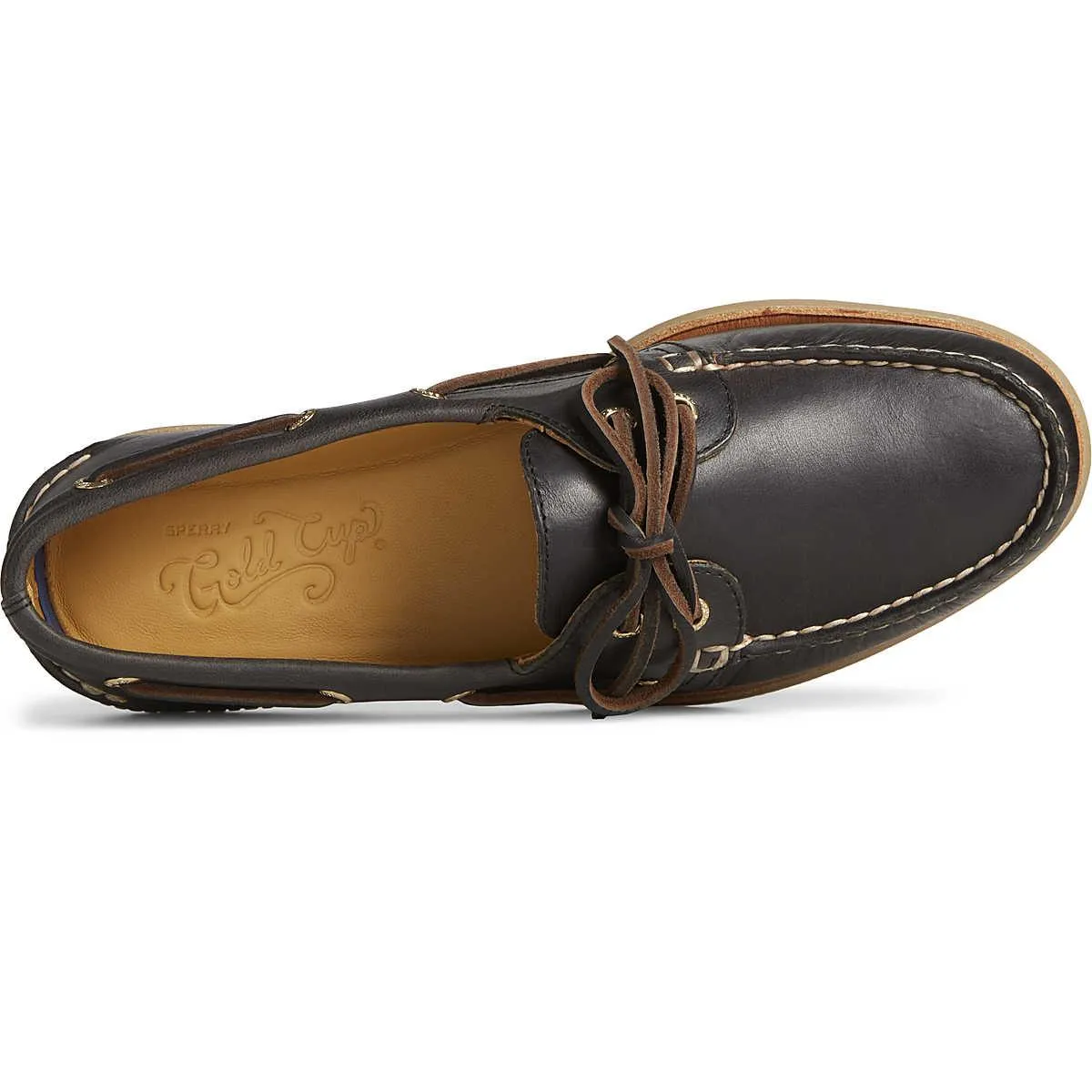 Sperry - Men's Gold A/O 2-Eye Orleans Leather - Noir