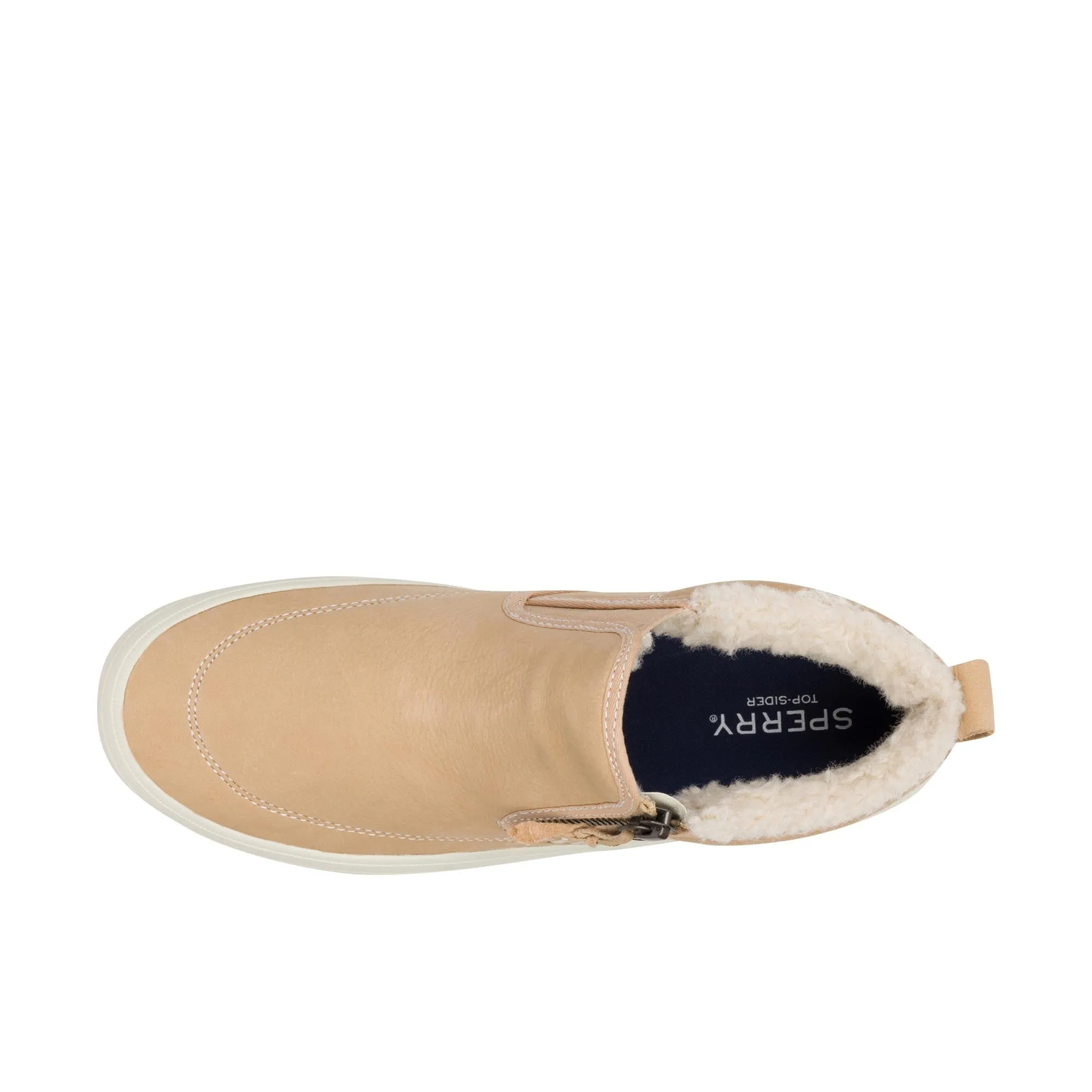 Sperry Womens Crest Lug Side Zip Khaki