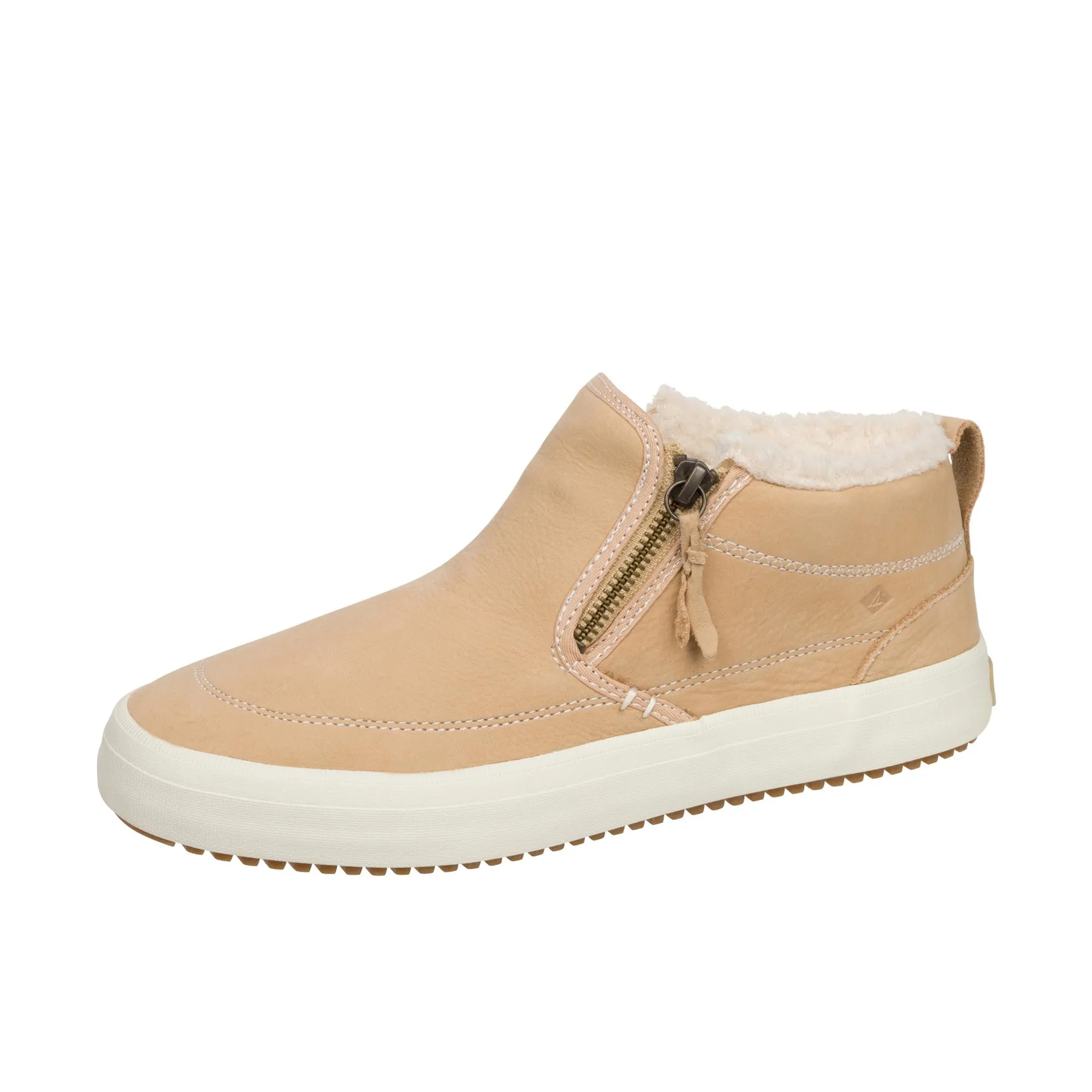 Sperry Womens Crest Lug Side Zip Khaki