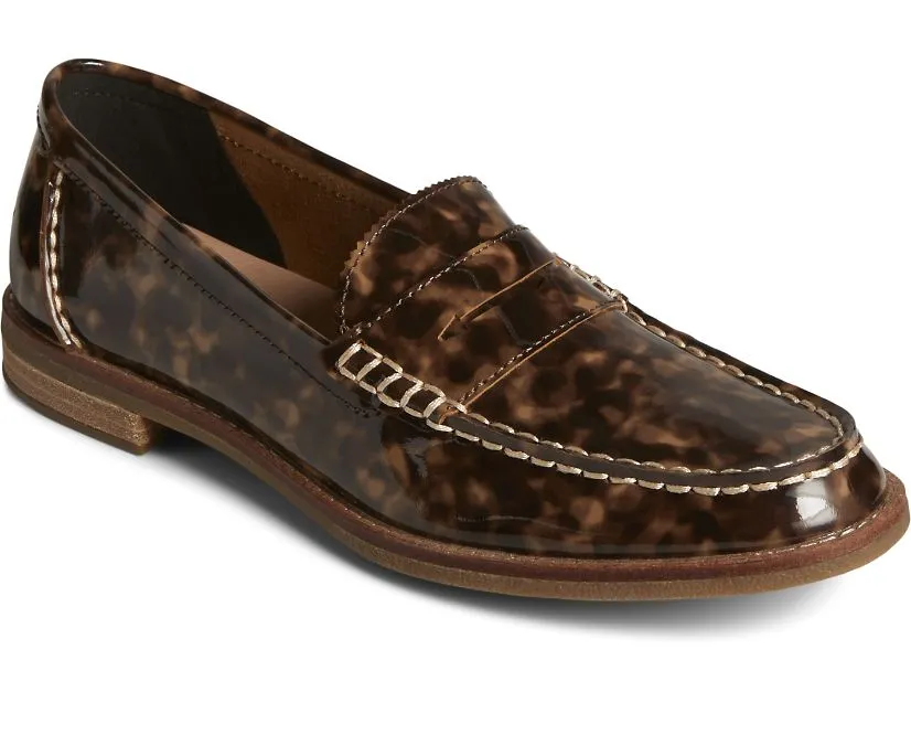 Sperry Womens Seaport Penny Tortoise Leather Loafer