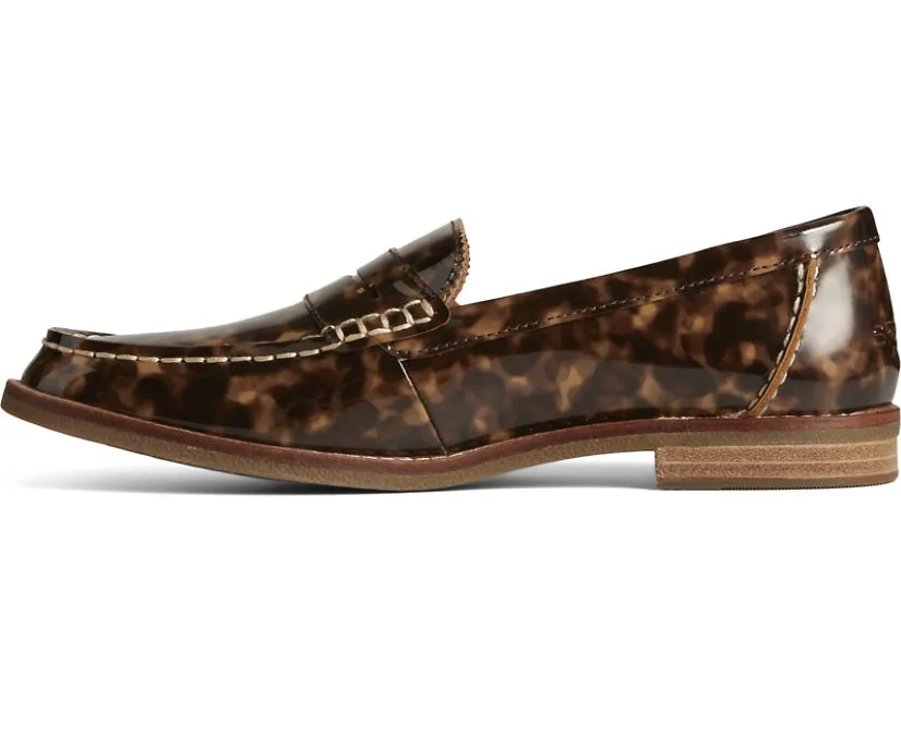 Sperry Womens Seaport Penny Tortoise Leather Loafer