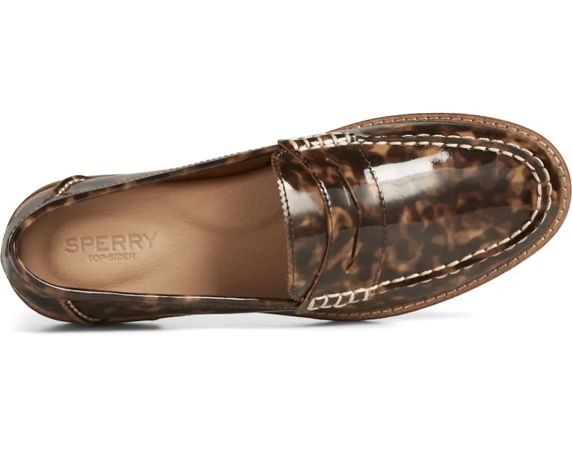 Sperry Womens Seaport Penny Tortoise Leather Loafer