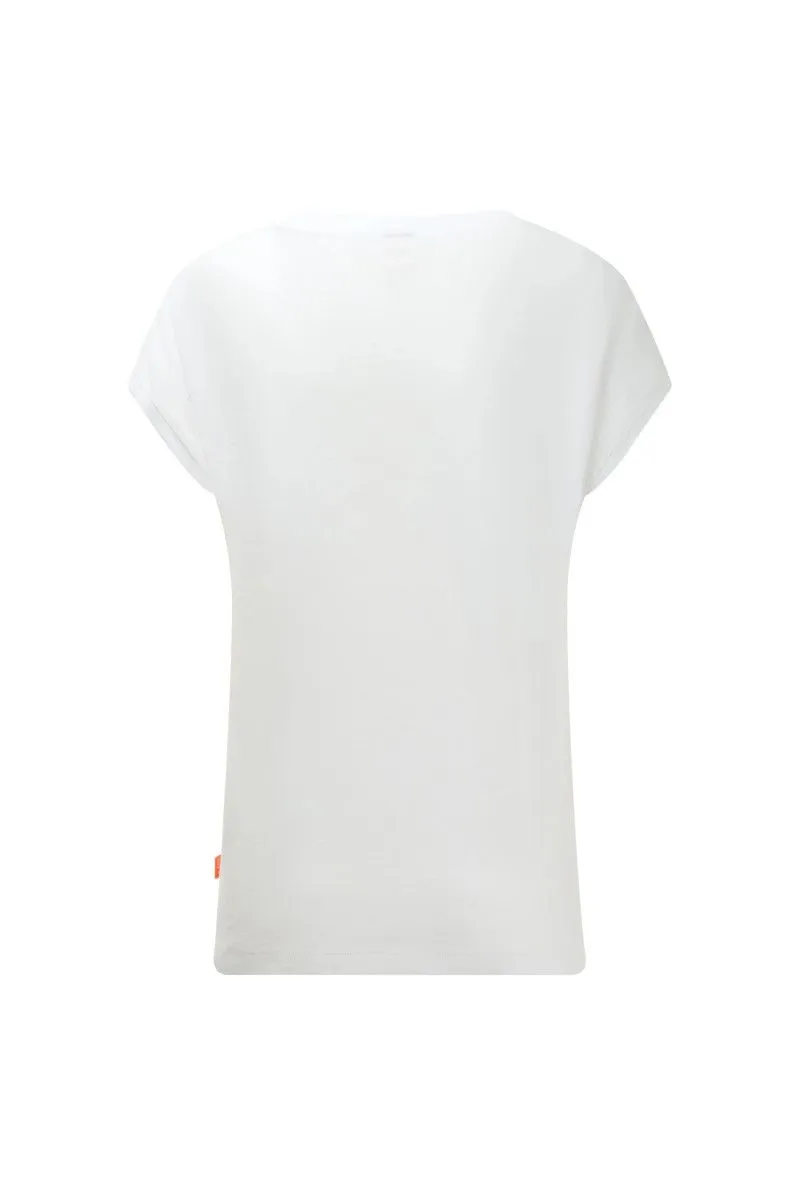 T-shirt girocollo donna Bianco