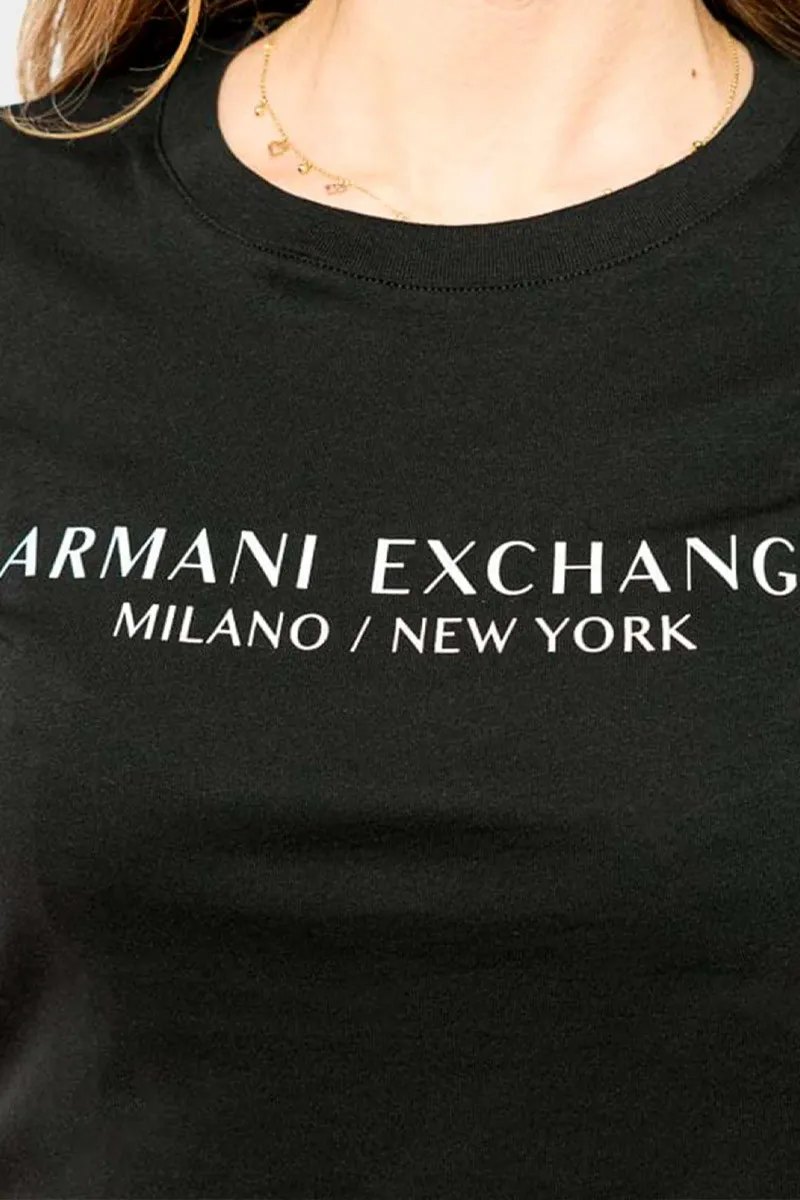 T-SHIRT SLIM FIT LOGO MILANO NEW YORK NERA