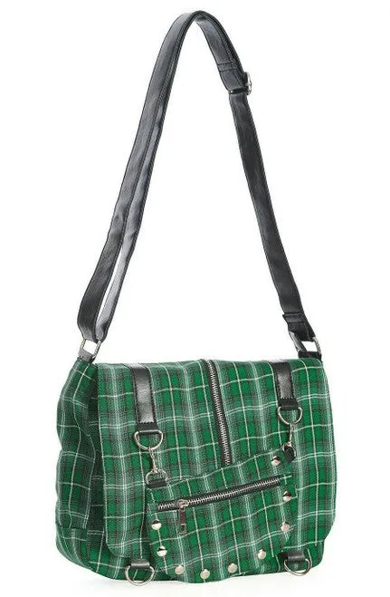 Tartan Messenger-Green