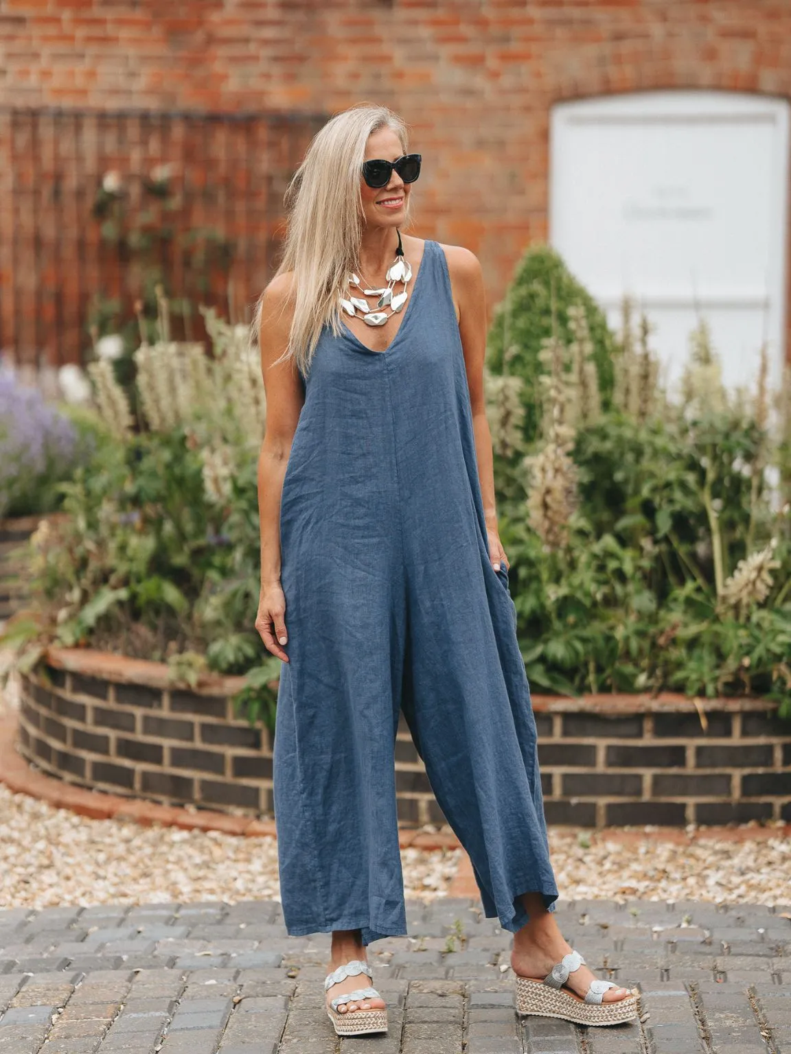 Textured Pocket Jumpsuit Tilly