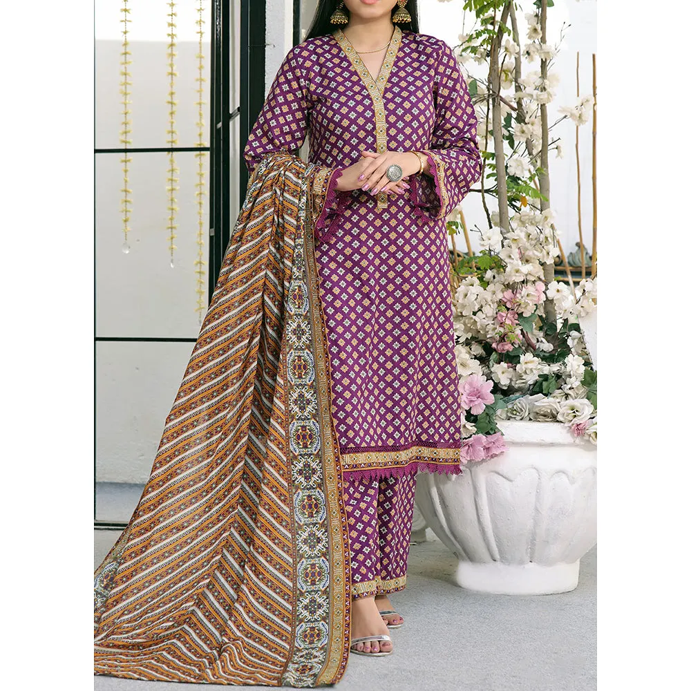 Vs Aiza & Momina Printed Lawn Unstitched 3Pcs Suit V-2 - 313