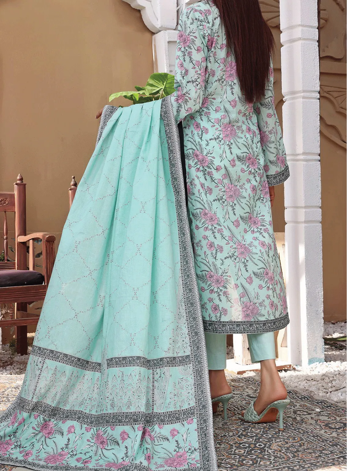 VS Textile Printed Lawn Unstitched 3 Piece Suit - VS23PL 908A