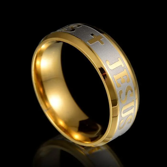 Wedding Rings - Jesus Cross Ring