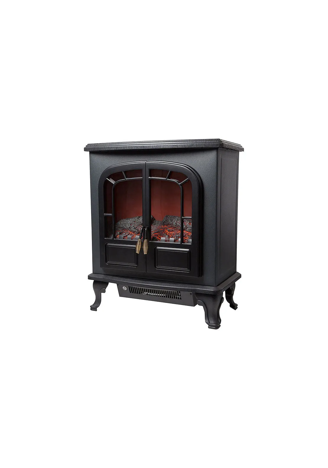 Wingham 2Kw Electric Double Door Fire Stove | WL46019 - Black