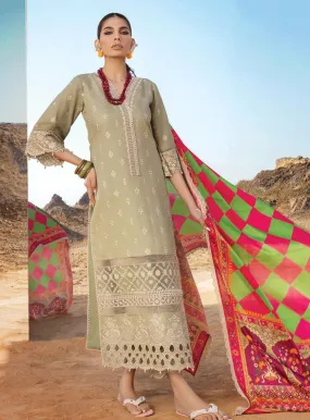 Zainab Chottani Embroidered Lawn Unstitched 3 Piece Suit - ZC23CL 10B LAALEN