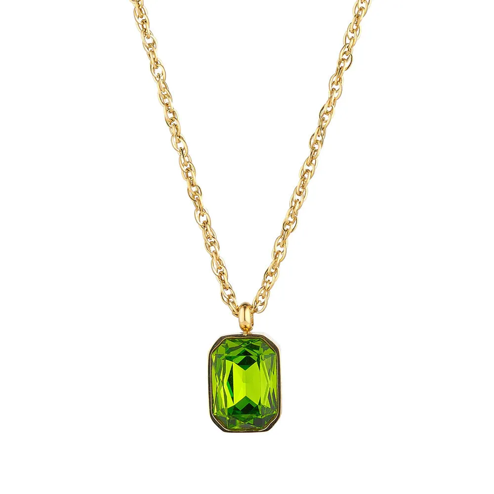 Zaria Erinite Green Pendant- Knight & Day Jewellery